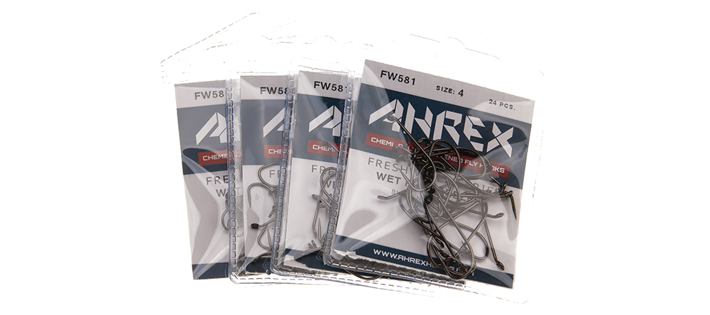 Ahrex FW581 Wet Fly Barbless Hooks Fly Tying All Sizes