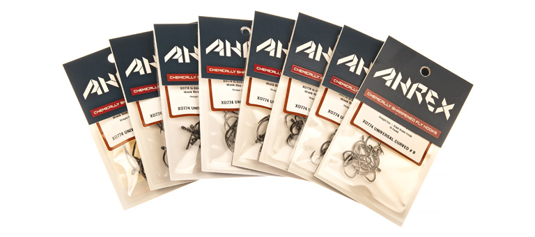 Ahrex Xo774 Universal Curved #8 Fly Tying Hooks Black Nickel Hook For Baitfish, Scuds, And Game Changers