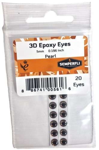 Semperfli 5mm 3D Epoxy Eyes Pearl