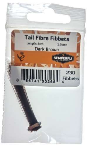 Semperfli Tail Fibre Fibbets Dark Brown