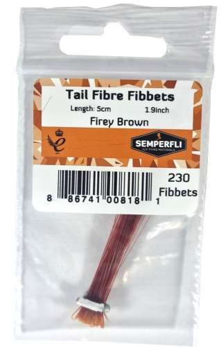 Semperfli Tail Fibre Fibbets Firey Brown
