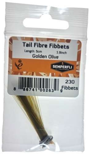 Semperfli Tail Fibre Fibbets Golden Olive