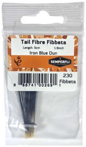 Semperfli Tail Fibre Fibbets Iron Blue Dun