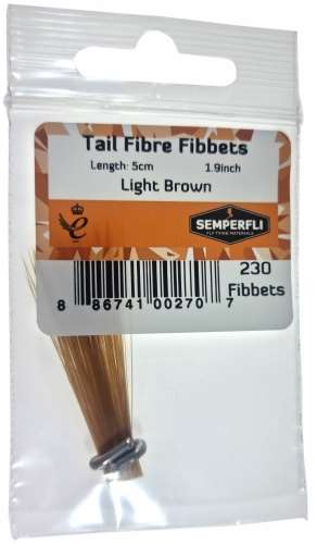Semperfli Tail Fibre Fibbets Light Brown
