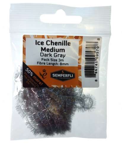 Semperfli Ice Chenille 12mm Large Gray
