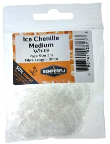 Semperfli Ice Chenille 12mm Large White