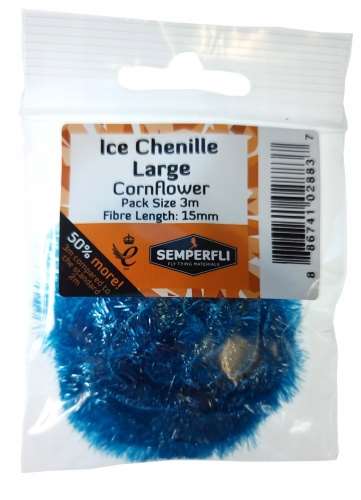 Semperfli Ice Chenille 15mm Large Cornflower