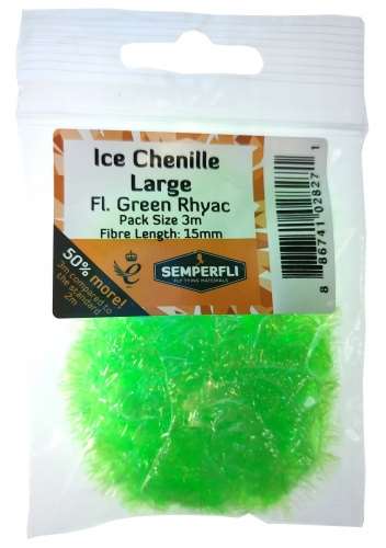 Semperfli Ice Chenille 15mm Large Fl Green Rhyac