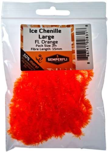 Semperfli Ice Chenille 15mm Large Fl Orange