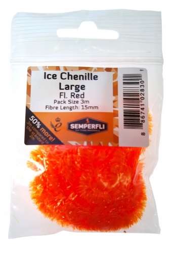 Semperfli Ice Chenille 15mm Large Fl Red