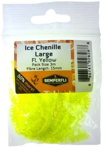 Semperfli Ice Chenille 15mm Large Fl Yellow