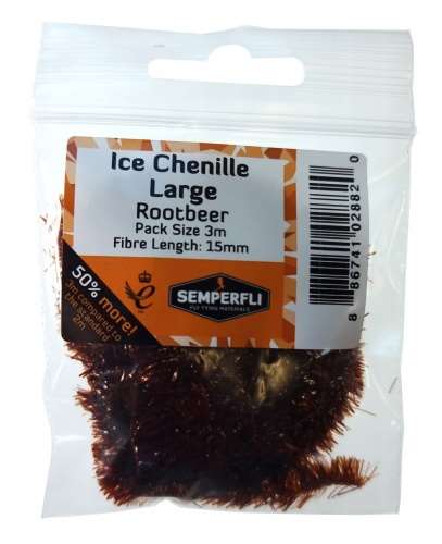 Semperfli Ice Chenille 15mm Large Rootbeer