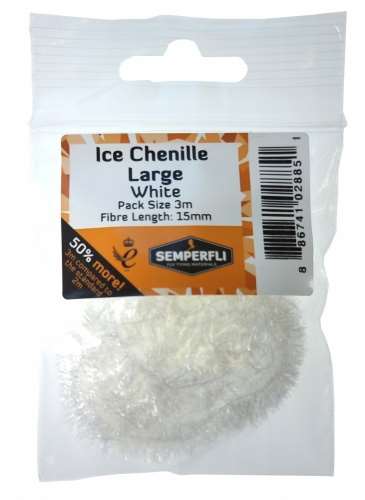 Semperfli Ice Chenille 15mm Large White