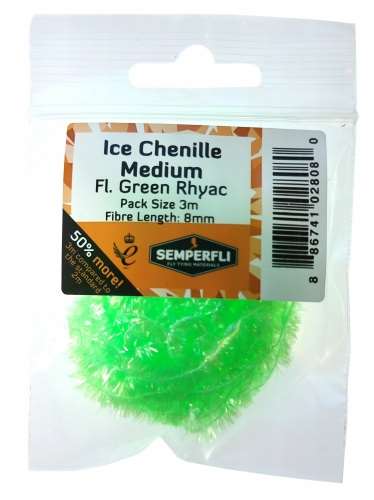 Semperfli Ice Chenille 8mm Medium Fl Green Rhyac