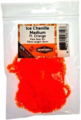 Semperfli Ice Chenille 8mm Medium Fl Orange