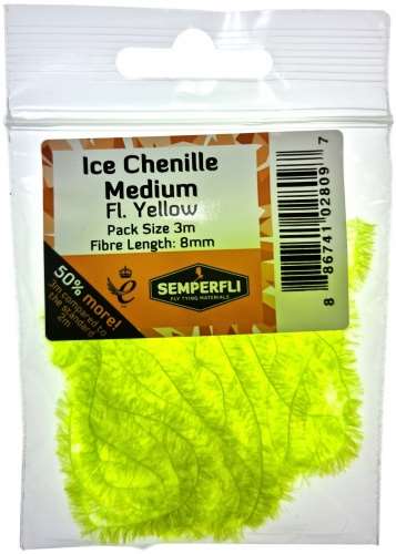 Semperfli Ice Chenille 8mm Medium Fl Yellow