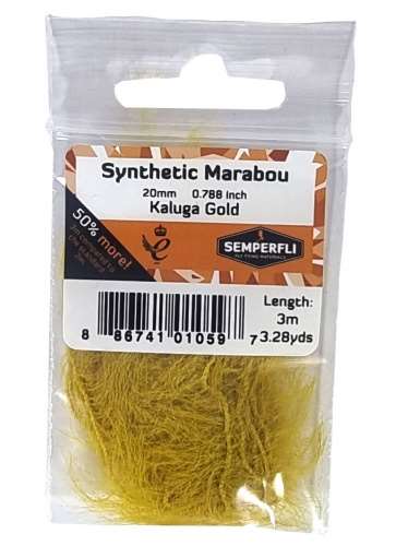 Semperfli Synthetic Marabou 20mm Kaluga Gold