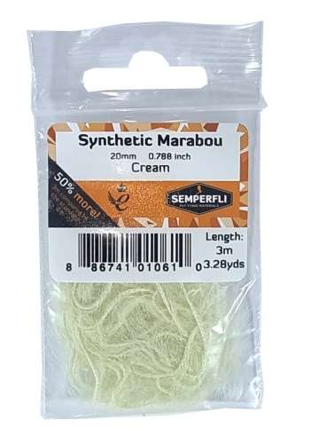Semperfli Synthetic Marabou 20mm Cream