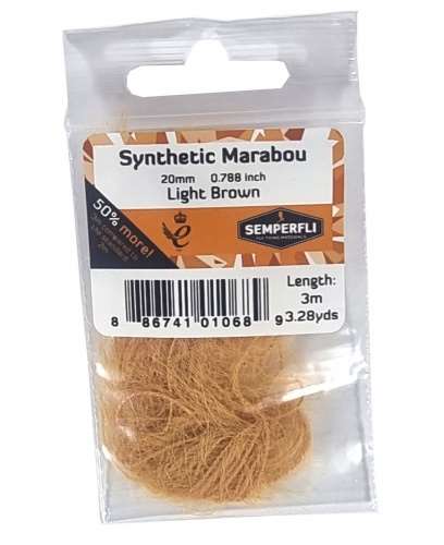 Semperfli Synthetic Marabou 20mm Light Brown