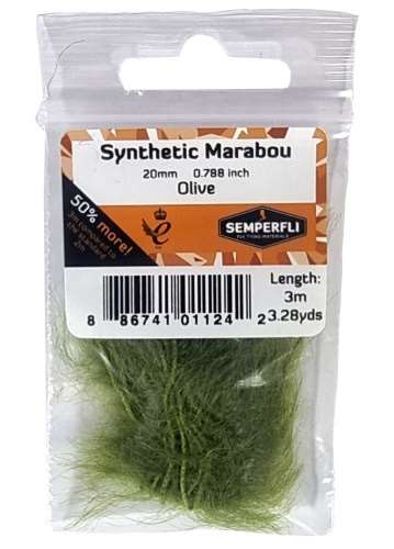 Semperfli Synthetic Marabou 20mm Olive