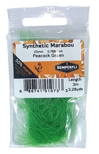 Semperfli Synthetic Marabou 20mm Peacock Green