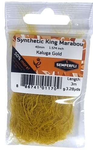 Semperfli Synthetic King Marabou 40mm Kaluga Gold