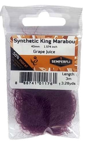 Semperfli Synthetic King Marabou 40mm Grape Juice