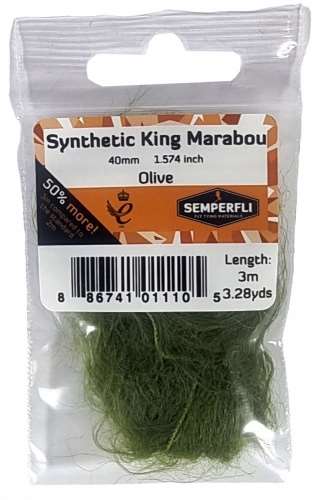 Semperfli Synthetic King Marabou 40mm Olive