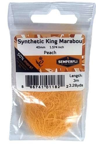 Semperfli Synthetic King Marabou 40mm Peach