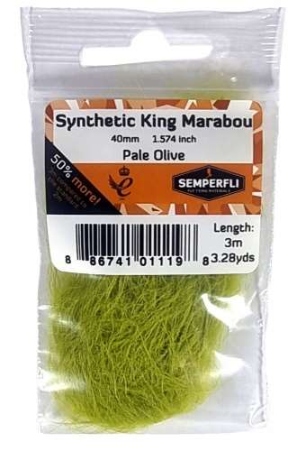 Semperfli Synthetic King Marabou 40mm Pale Olive