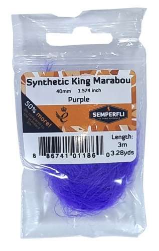 Semperfli Synthetic King Marabou 40mm Purple