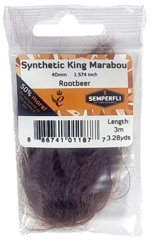 Semperfli Synthetic King Marabou 40mm Rootbeer