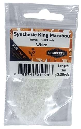 Semperfli Synthetic King Marabou 40mm White