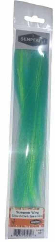 Streamer Wing Glow In Dark Spearmint for Fly Tying