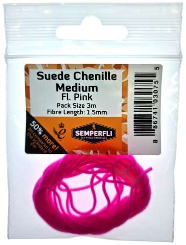 Semperfli Suede Chenille 1.5mm Medium Fl Pink