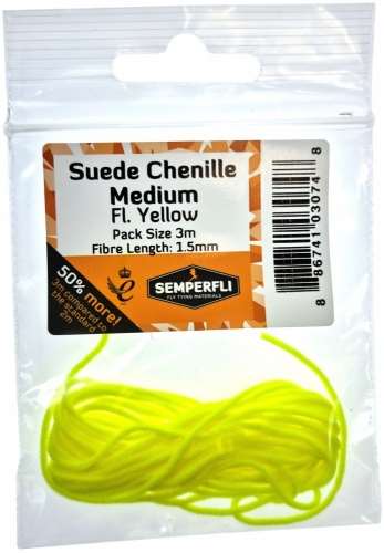 Semperfli Suede Chenille 1.5mm Medium Fl Yellow