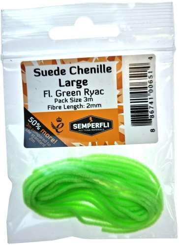 Semperfli Suede Chenille 2mm Large Fl Green Rhyac
