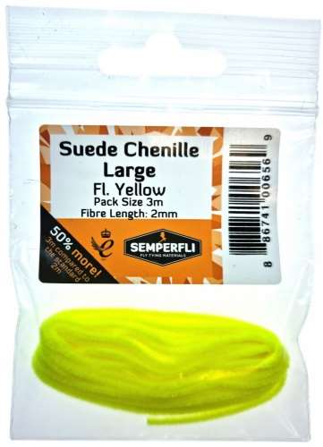 Semperfli Suede Chenille 2mm Large Fl Yellow