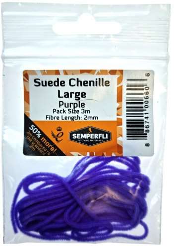 Semperfli Suede Chenille 2mm Large Purple