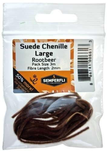 Semperfli Suede Chenille 2mm Large Rootbeer