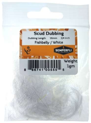 Semperfli Scud Dubbing Fishbelly / White