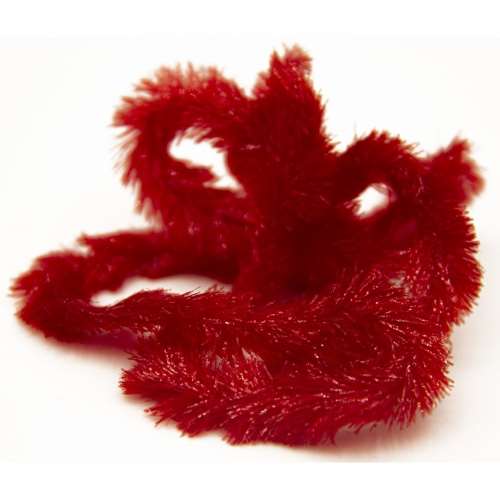Semperfli 15mm Solid Chenille Red Fly Tying Materials (Product Length 1.1 Yds / 1m)