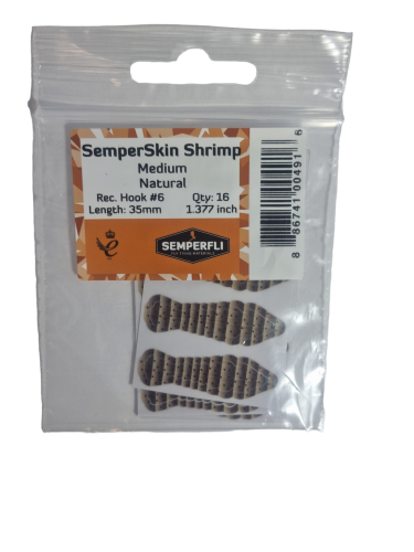 Semperfli SemperSkin Shrimp Natural Medium (Hook #6)