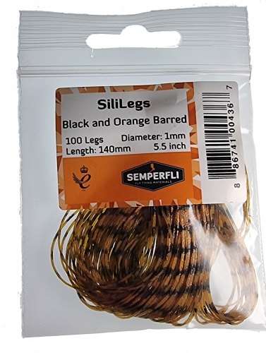Semperfli SiliLegs Black & Orange Barred