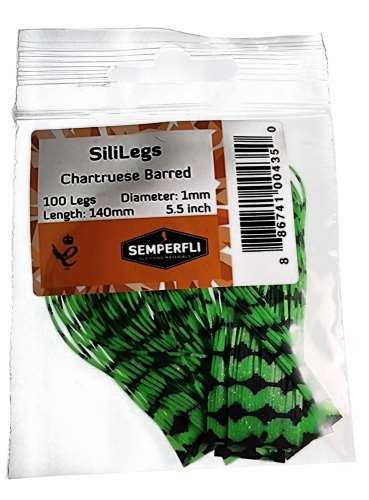 Semperfli SiliLegs Chartreuse Barred