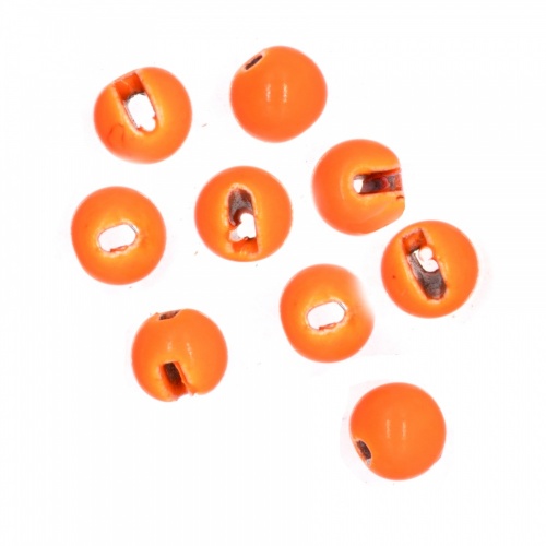 Semperfli Tungsten Slotted Beads 2mm (5/64 Inch) Fl Orange
