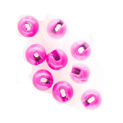 Semperfli Tungsten Slotted Beads 2mm (5/64 inch) Fl Pink