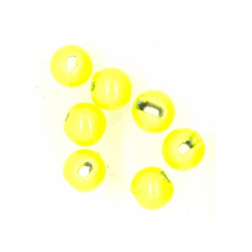 Semperfli Tungsten Slotted Beads 2mm (5/64 Inch) Fl Yellow
