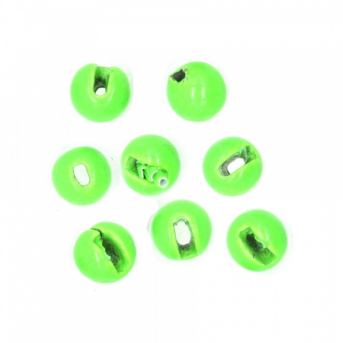Semperfli Tungsten Slotted Beads 2.3mm (3/32 Inch) Fl Green