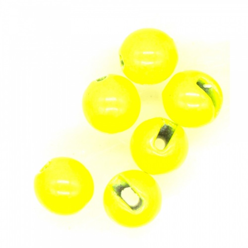Semperfli Tungsten Slotted Beads 2.8mm (7/64 Inch) Fl Yellow